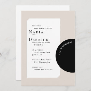 CHIC CIRCLE WEDDING INVITATION