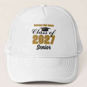 Chic Class of 2027 High School Senior Personalised Trucker Hat