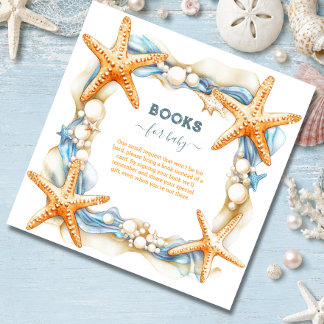 Chic coastal sea you soon baby Books for Baby Enclosure Card