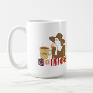 Chic Coffee Lover Ransom Note Style T-Shirt Mug