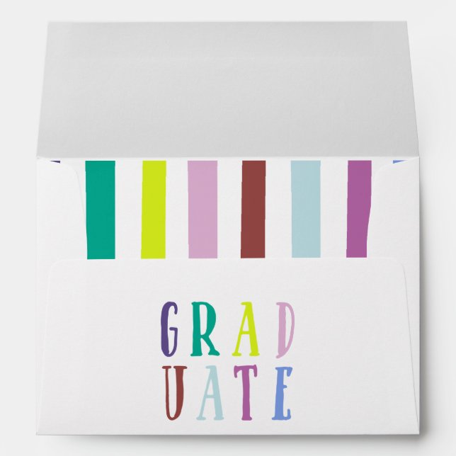 Chic Colorways Graduation Envelope (Back (Bottom))