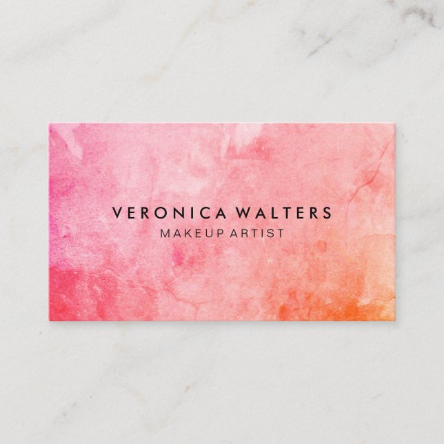 Chic Colourful Grunge Appointment Card (Front)