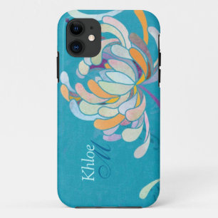 Chic Colourful Mum Floral Monogram iPhone 5 Cases