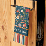 Chic Colourful Mushroom Custom Name Quote Stylish  Tea Towel<br><div class="desc">Chic Personalised Floral Mushroom Pattern Modern kitchen towel. These colourful kitchen towels are perfect to add a pop of colour to your kitchen. Make them uniquely yours by adding your name or favourite quote or leave as is. Pair it with a bottle of wine and it makes a great personalised...</div>