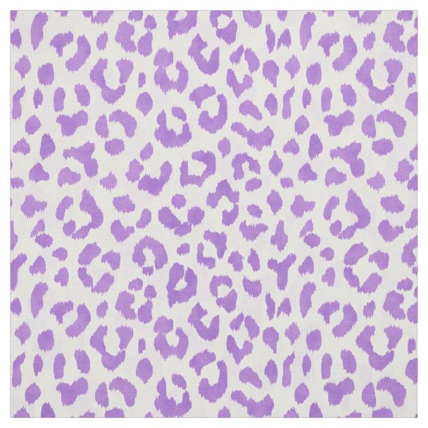 Purple Cheetah Pattern Fabric | Zazzle.co.uk