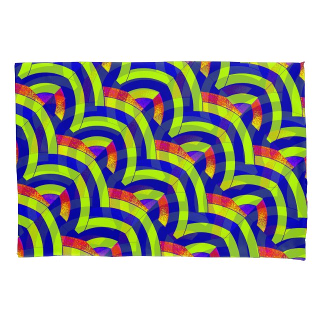 chic contemporary elegant chevrons pillowcase (Front)