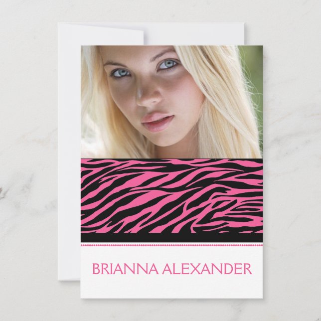 Chic Contemporary Sweet Sixteen Photo Invite (Front)