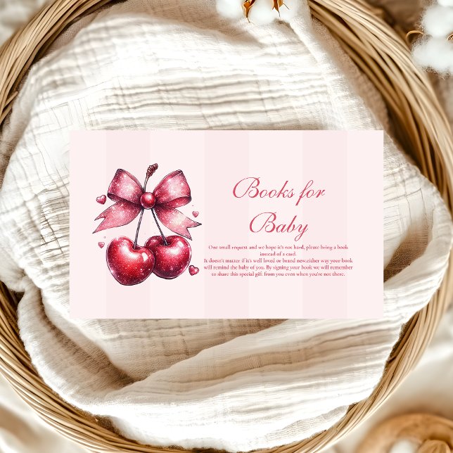Chic Coquette Cherry on Top Baby  Books for Baby  Enclosure Card (Creator Uploaded)