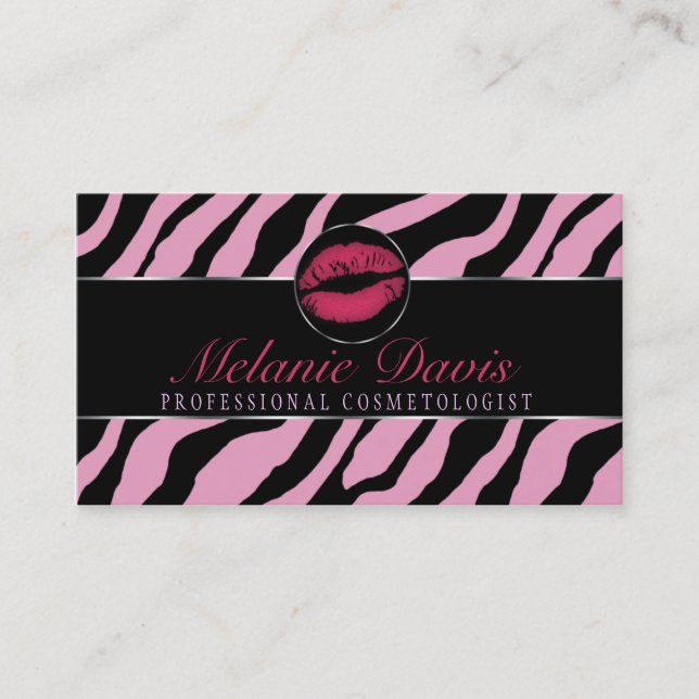 Chic Cosmetology Business Card (Front)