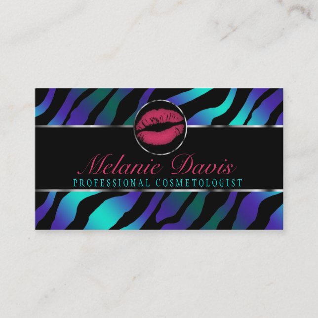Chic Cosmetology Business Card (Front)