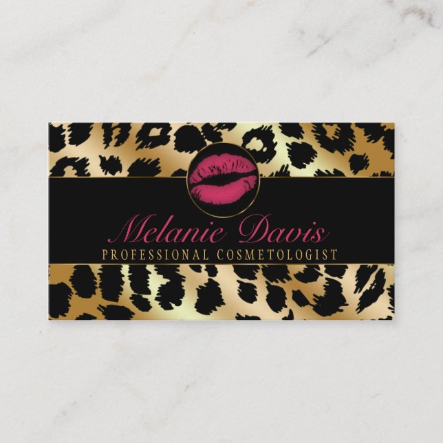 Chic Cosmetology Business Card (Front)