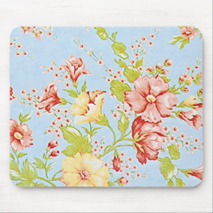 Chic Cottage Floral Mousepad