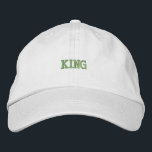 Chic Cotton Cap Featuring King Text Embroidery Hat<br><div class="desc">Chic cotton cap with embroidered "King" text,  blending comfort and casual elegance.</div>