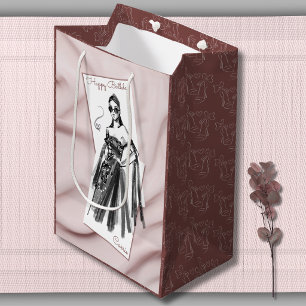 Chic Couture Fashion Birthday Medium Gift Bag