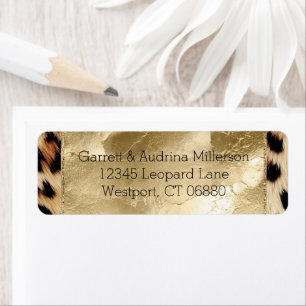 Chic Cream Brown Leopard Gold 
