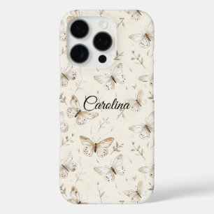 Chic Cream Butterflies   iPhone 16 Pro Case