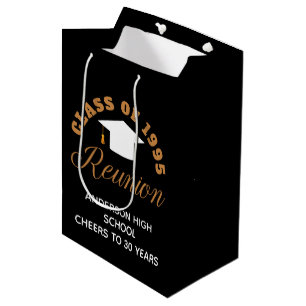 Chic Custom High School Reunion Party Medium Gift Bag