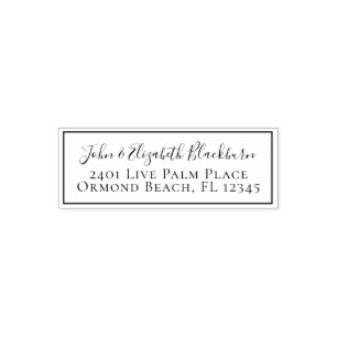 Chic Custom Personalised Return Address Label Self-inking Stamp