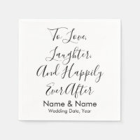 Chic Custom Personalised Script Wedding Reception