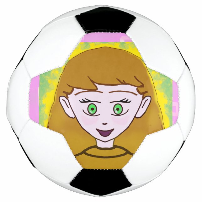 Chic Cute Merry Pink Geometric  Football (Front)