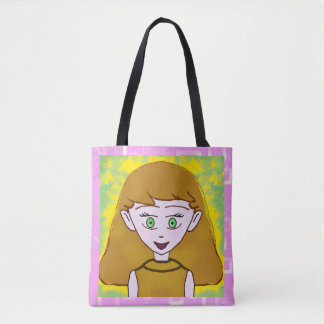 Chic Cute Merry Pink Geometric  Tote Bag