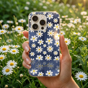 Chic Daisies on Denim 