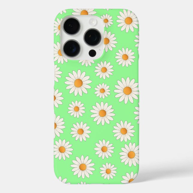 Chic Daisy Flower Pattern – Cute Floral Designe -  Case-Mate iPhone Case (Back)