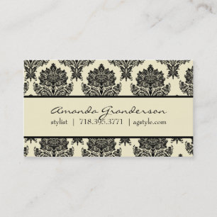 Chic Damask Calling Card
