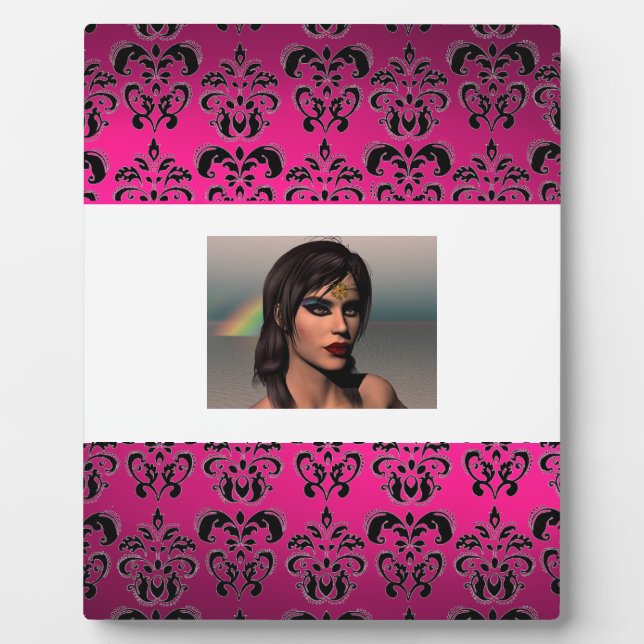 CHIC DAMASK GEM PLAQUE (Front)