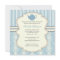 Chic Damask & Stripe Baby Shower Tea Invitation