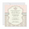 Chic Damask Vintage Baby Shower Tea Invitation