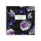 Chic Dark Violet Floral | Personalised