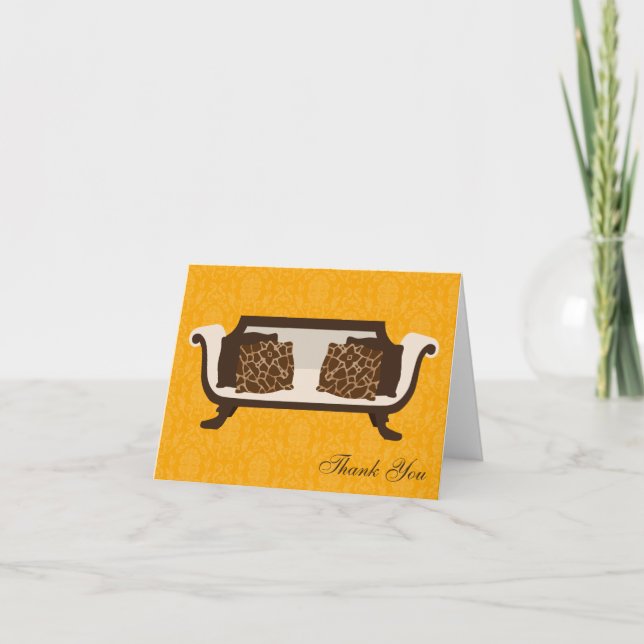 Chic Decor Folded Thank You Notes (Front)