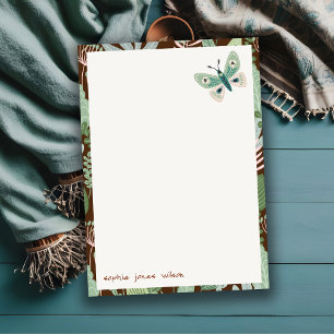 Chic Desert Retro Butterfly Garden Baby Shower Card