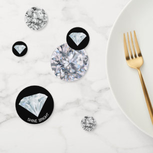 Chic Diamond Gemstones Table Confetti
