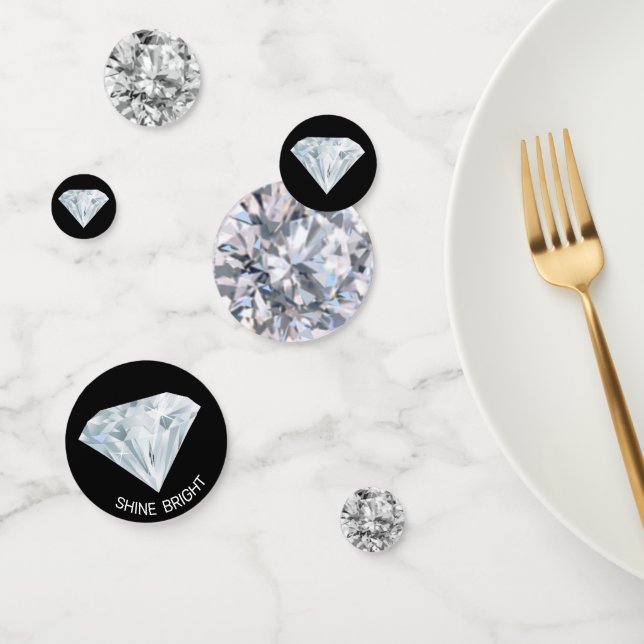 Chic Diamond Gemstones Table Confetti (Group)