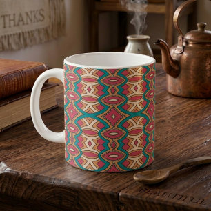 Chic Diamond & Oval Symmetry Coffee Mug
