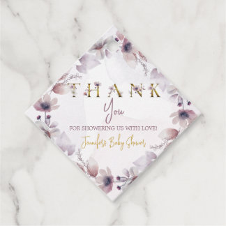 Chic Diamond Thank You For Showering Us With Love Favour Tags