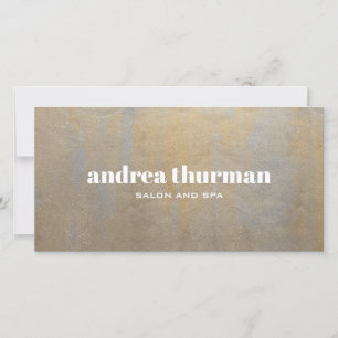 Chic Distressed Grey Satin gold Gift Card