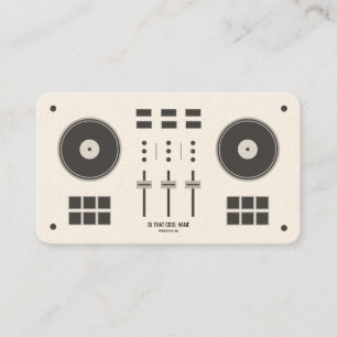 Chic DJ Controller Business Card