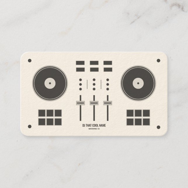 Chic DJ Controller Business Card (Front)