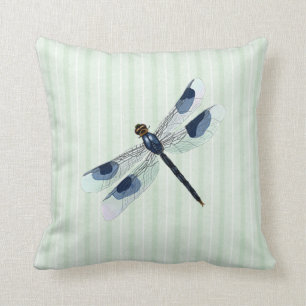 Chic Dragonfly Throw Pillow