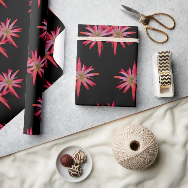 Chic Dreams Botanical Motif Pattern Design Wrapping Paper (Crafts)