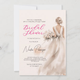 Chic Dressed for the Occasion Bridal Shower Party Invitation
