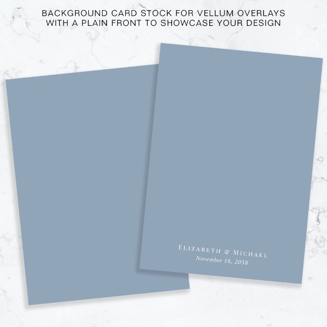 Chic Dusty Blue Background For Vellum Overlay Invitation (Creator Uploaded)