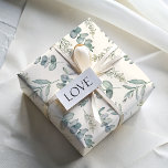 Chic Dusty Blue Eucalyptus Pattern Wedding Wrapping Paper Sheet<br><div class="desc">This is a pretty watercolor design inspired by eucalyputus and foliage created for those special moments. Great for weddings,  anniversaries and more.</div>