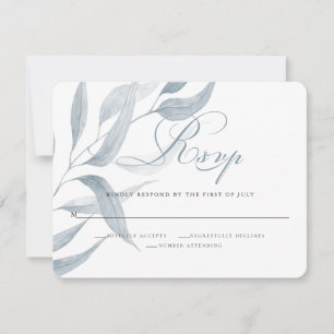 Chic Dusty Blue Foliage Wedding Response 2
