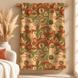 Chic Dusty Green Terracotta Blanket Decor Art