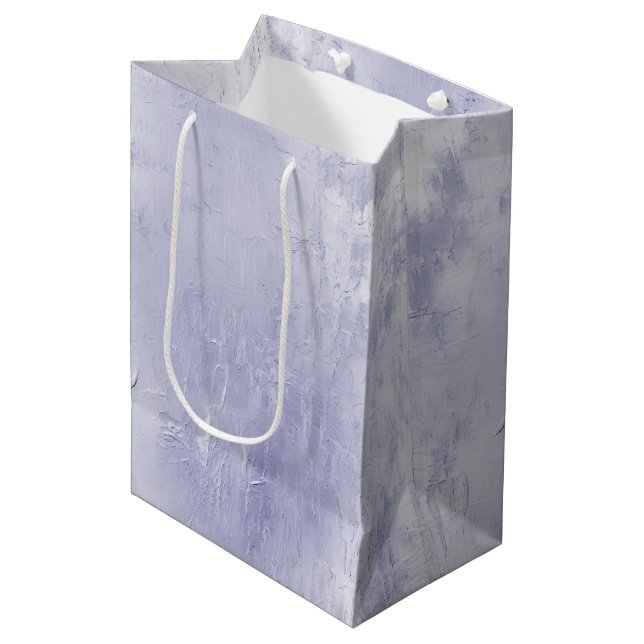 Chic Dusty Lavender Purple Medium Gift Bag (Front Angled)