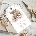 Chic Dusty Pink Boho Highland Cow Girl Baby Shower Gift Tags<br><div class="desc">This feminine design features an adorable mummy highland cow with her calf surrounded by dusty pink flowers,  pampas grass and muted bohemian elements.</div>